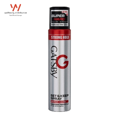 GATSBY Hair Spray Level 4 Set and Keep Spray Super Hard 250ml 