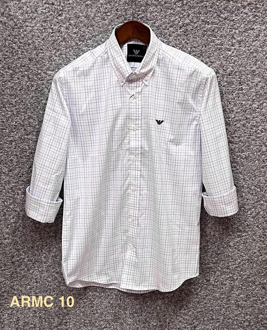 Picture of Armani Check Shirt 10