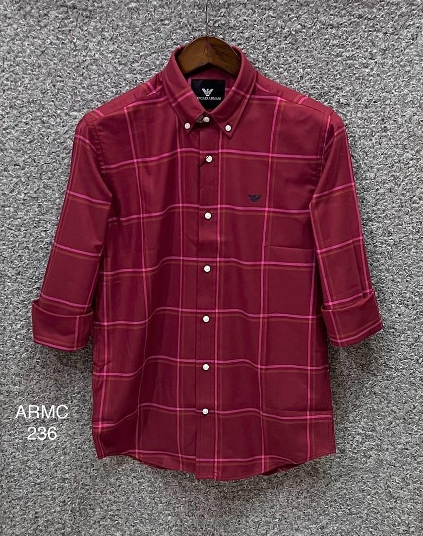 Picture of Armani Check Shirt 236