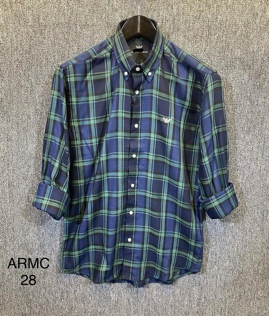 Picture of Armani Check Shirt 28