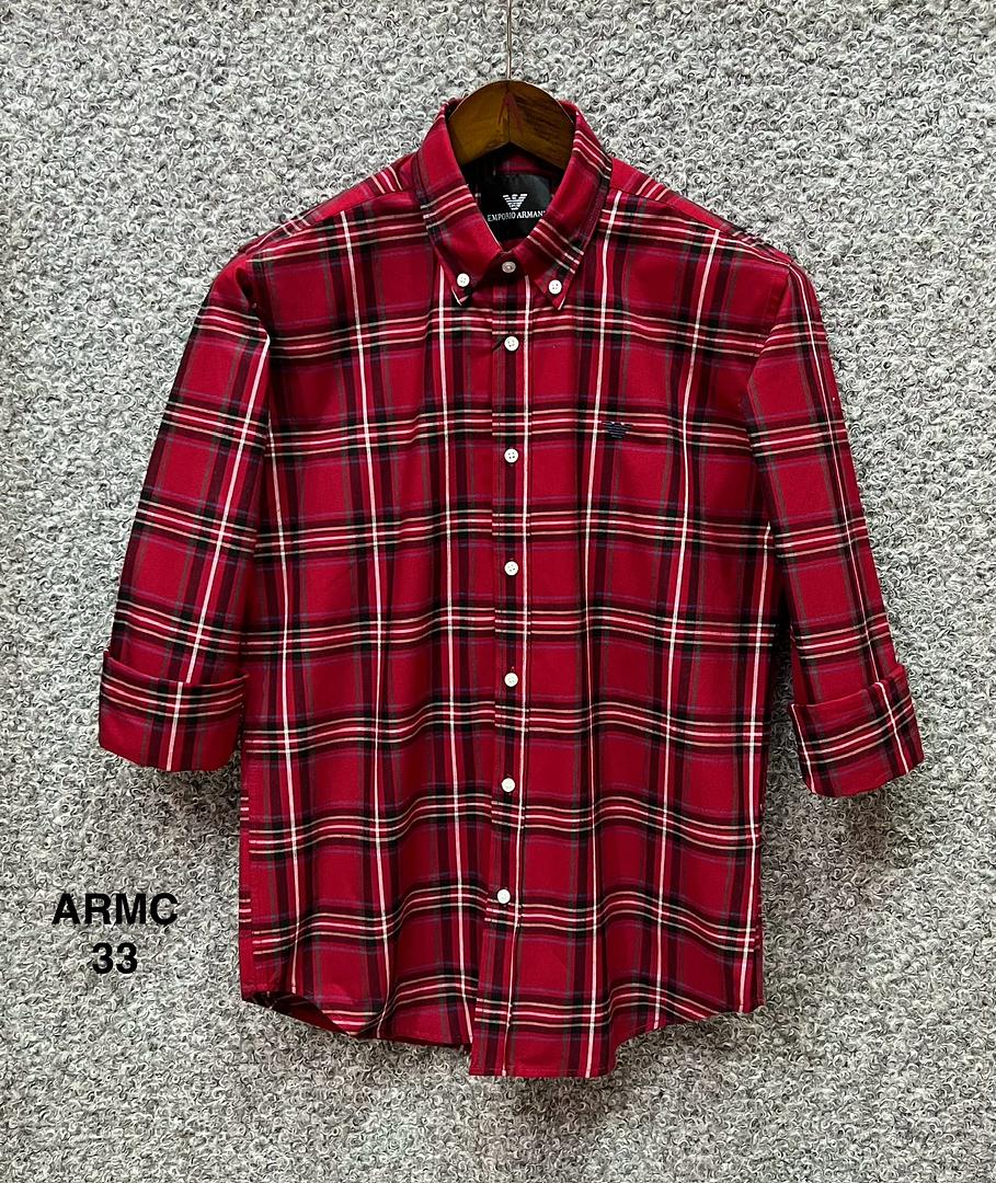 Picture of Armani Check Shirt 33