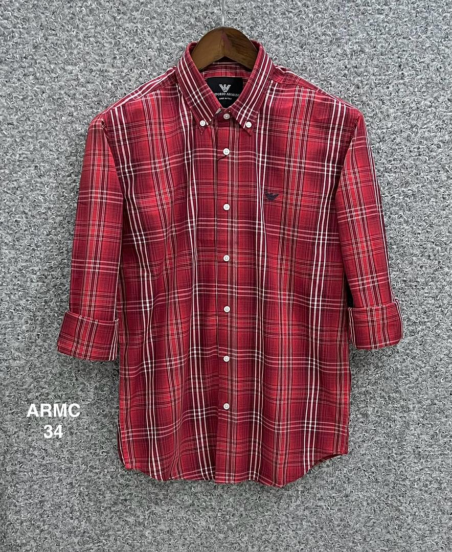 Picture of Armani Check Shirt 34