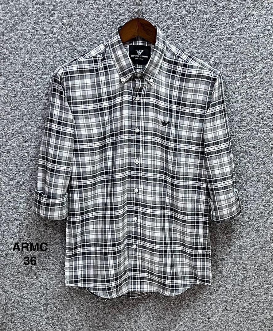 Picture of Armani Check Shirt 36