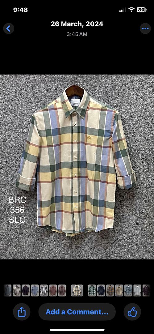 Picture of Burberry Check Shirt 356
