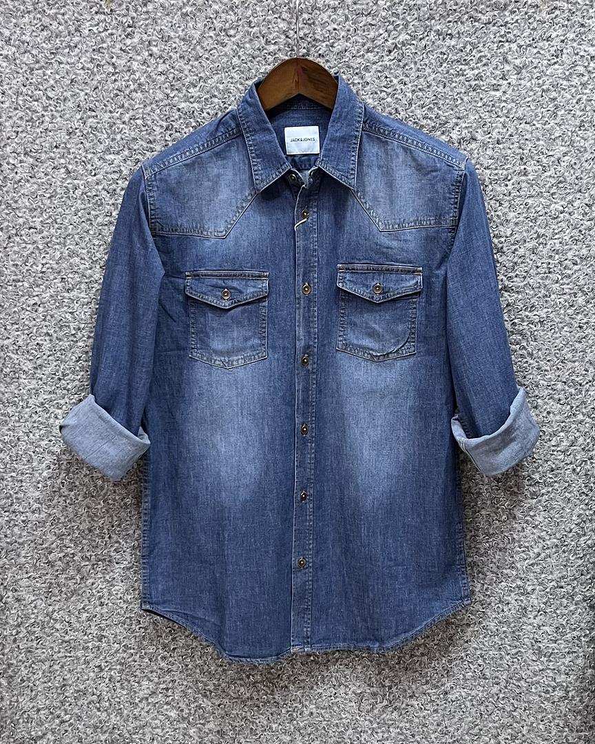 Picture of Denim Shirt Dark Wash Full B