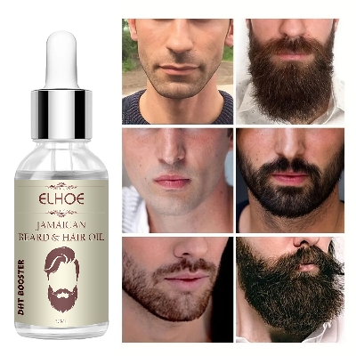 Picture of ELHOE Jamaican Beard and Hair Growth Oil – 100% Natural, Powerful, and Safe Natural Castor Oil With Good Benefits