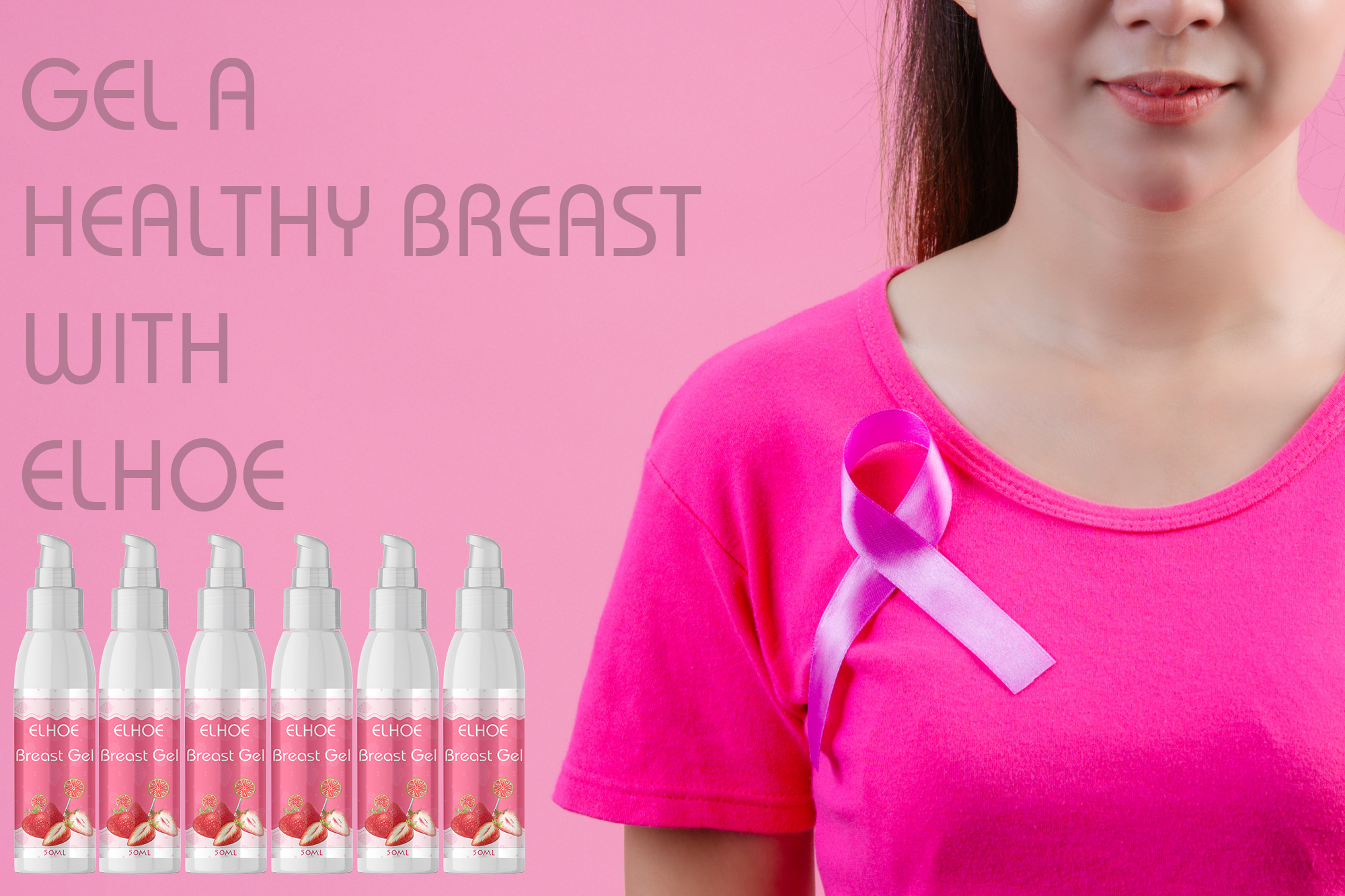 Picture of ELHOE Strawberry Flavour Silicone Gel For Women EELHOE Breast Gel