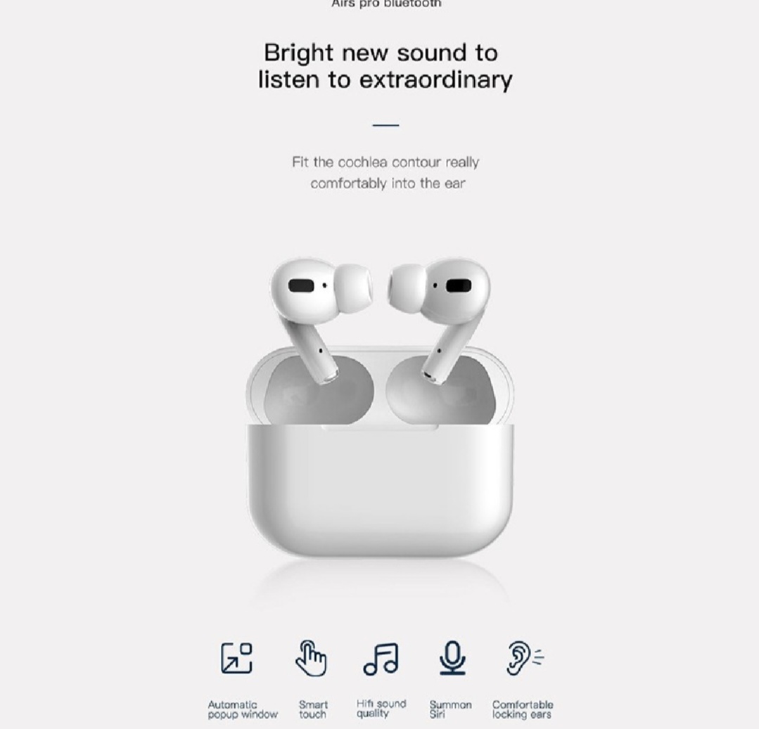 Picture of Air*Pods Pro Tws Bluetooth V5.0 Wireless Earbuds - Bluetooth Headphone ++++