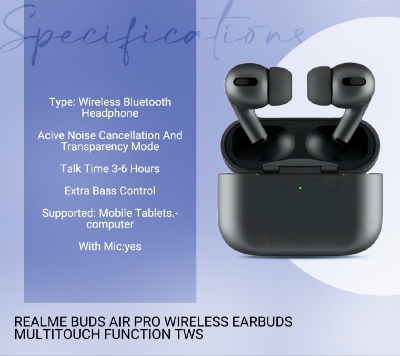 Picture of Airpods_Pro True Wireless Bluetoothheadphone TWS Headset Earbuds Earphones  Black