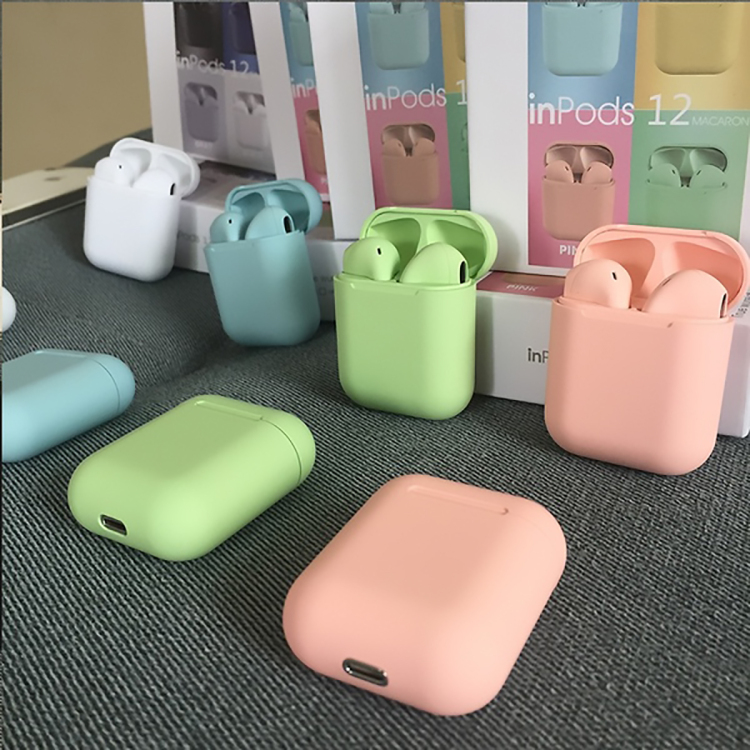 Picture of i12 TWS Bluetooth 5.0 Earbuds with Charging Case i12 Bluetooth Headset TWS Bluetooth 5.0 Noise Cancelling Touch Control Earphone With Charging Box - White TWS I12 Wireless Touch Control Bluetooth Earphones - Headphone - Bluetooth Headphone