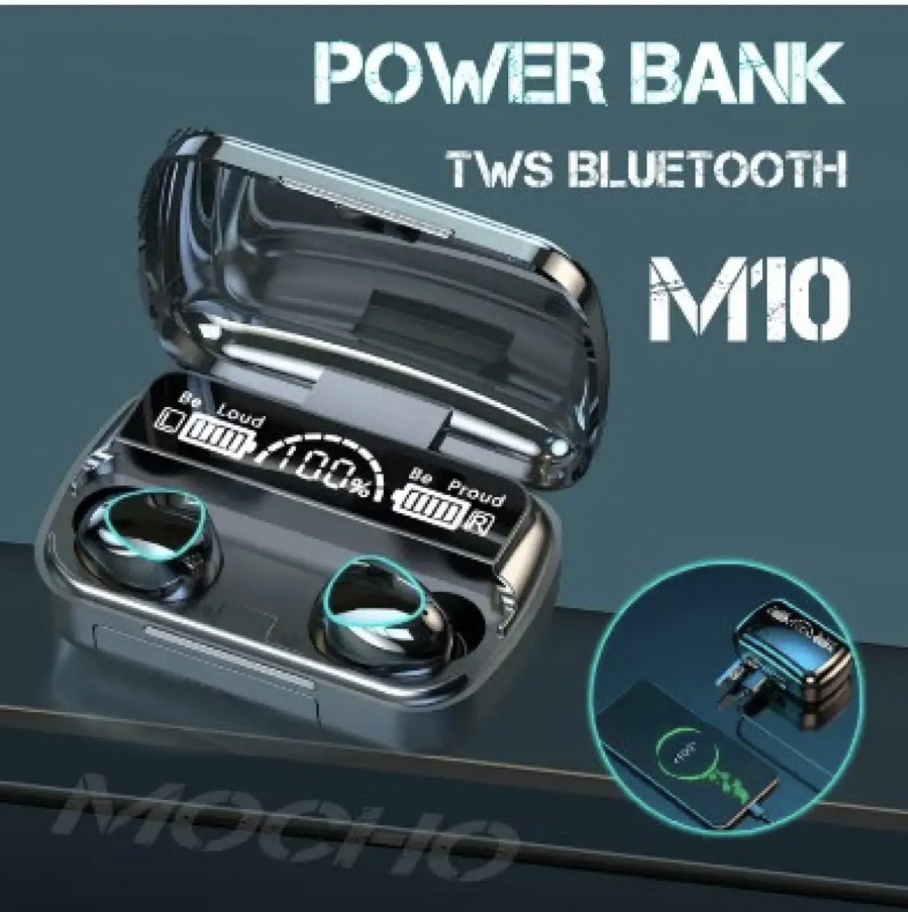 Picture of M10 TWS Earbuds 800mAh Charging Box Bluetooth-compatible Stereo Waterproof