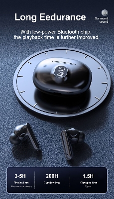 Picture of TWS Wireless Bluetooth Earbuds 5.3 LED Display, Touch Control, Stereo Sound, Long Battery, Noise Reduction Headphones for Android & iPhone‎