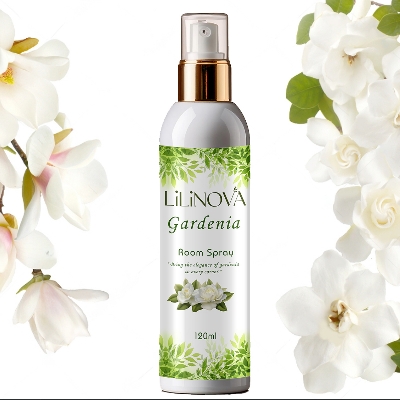 Picture of LiLiNOVA Gardenia Room Spray 120ML Air Freshener For Your Room Fabric Refresher Odor Eliminator Extra Strength + Unstopables , Fresh Scent