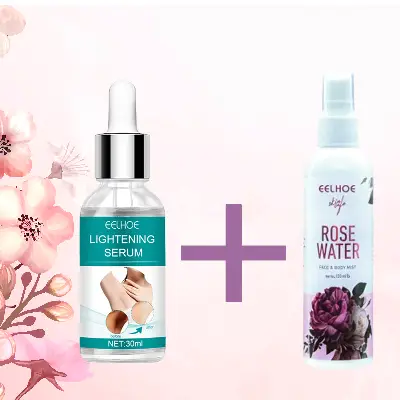 Picture of Combo Of Korean EELHOE Lightening Serum For Underarms And Bikini Area and EELHOE Rose Water Mist For Face And Body