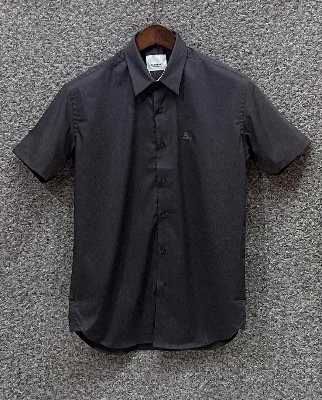 Picture of Burberry Short Sleeve Shirt Charcoal