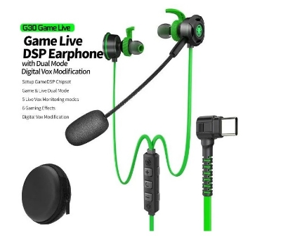 Picture of Plextone G30 Type C Game Live DSP Earphone with Dual Mode