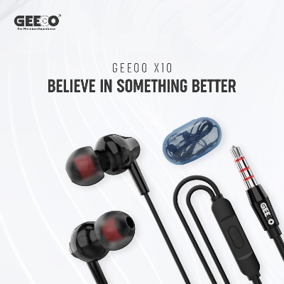 Picture of Geeoo X10 In-Ear Earphone With 3.5mm Wired Connection