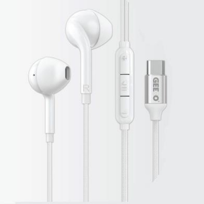 Picture of Geeoo TC555 Type-C in-ear Earphone With Ultra Bass And Stereo Sound