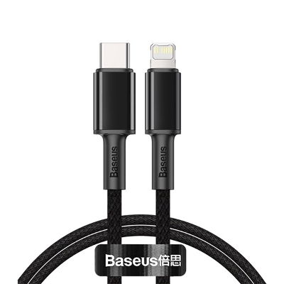 Picture of Baseus 20W Fast Charging Type-C to Lighting Data Cable For iPhone High Density Braided Cable
