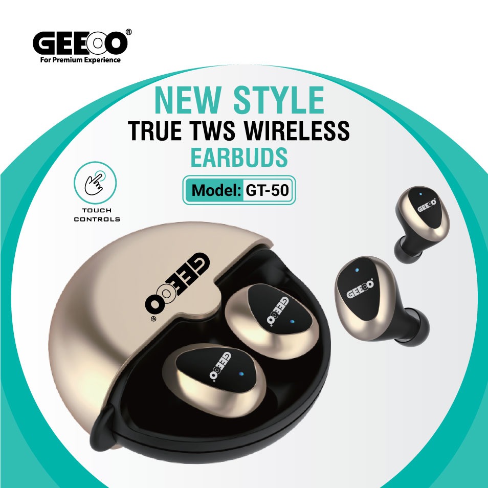 Picture of GEEOO GT-50 True TWS Wireless EarBuds