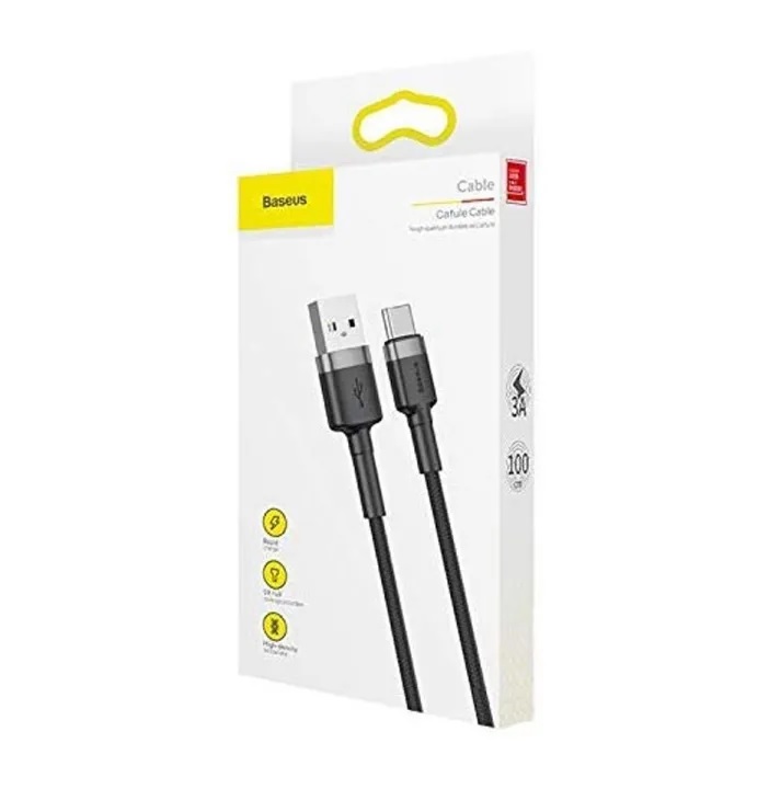 Picture of Baseus Type C Fast Charging USB Cable Cafule Quick Charge 3A (1M)