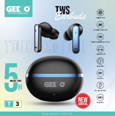 Picture of Geeoo T-3 TWS Bluetooth Earbuds