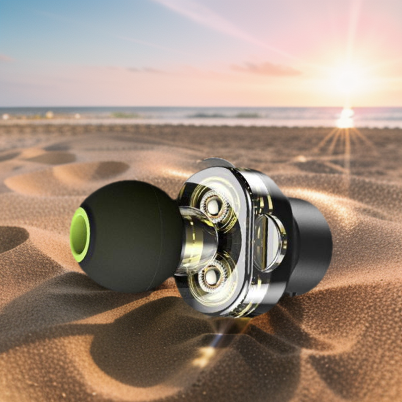 Picture of Awei Z1 Dual Driver 3.5mm Wired Sports Earphone Sport Bass Sound Earphones With Mic