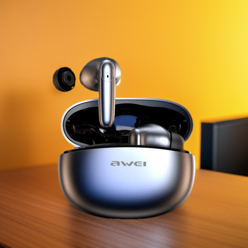 Picture of Awei T90 2 in 1 ENC Wireless Bluetooth Earbuds With Mic