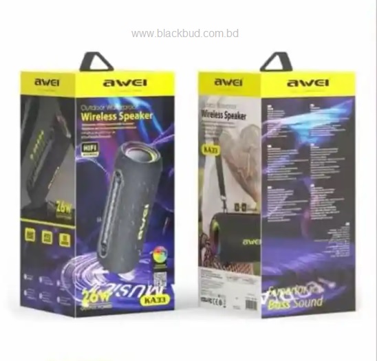 Picture of Awei KA33 Bluetooth Speaker 26W Hi-Fi Music Waterproof Outdoor Speaker With Dynamic RGB Lighting