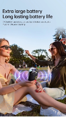 Picture of AWEI KA32 Waterproof Bluetooth Speaker TWS Pairing Music Player Subwoofer with Colorful Light