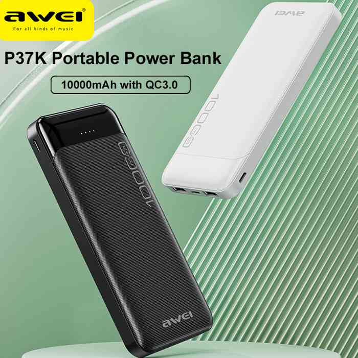 Picture of Awei P37K 10000mAh Fast Charging Power Bank