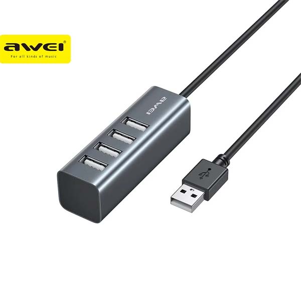 Picture of Awei CL-122 Type-A 4 Ports USB Hub Extender USB 2.0 Docking Station