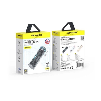 Picture of Awei T77 TWS Wireless Earphone Double Mic ENC Bluetooth 5.3