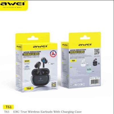 Picture of Awei T61 Wireless Bluetooth 5.3 Earbuds with Sport Noise Reduction