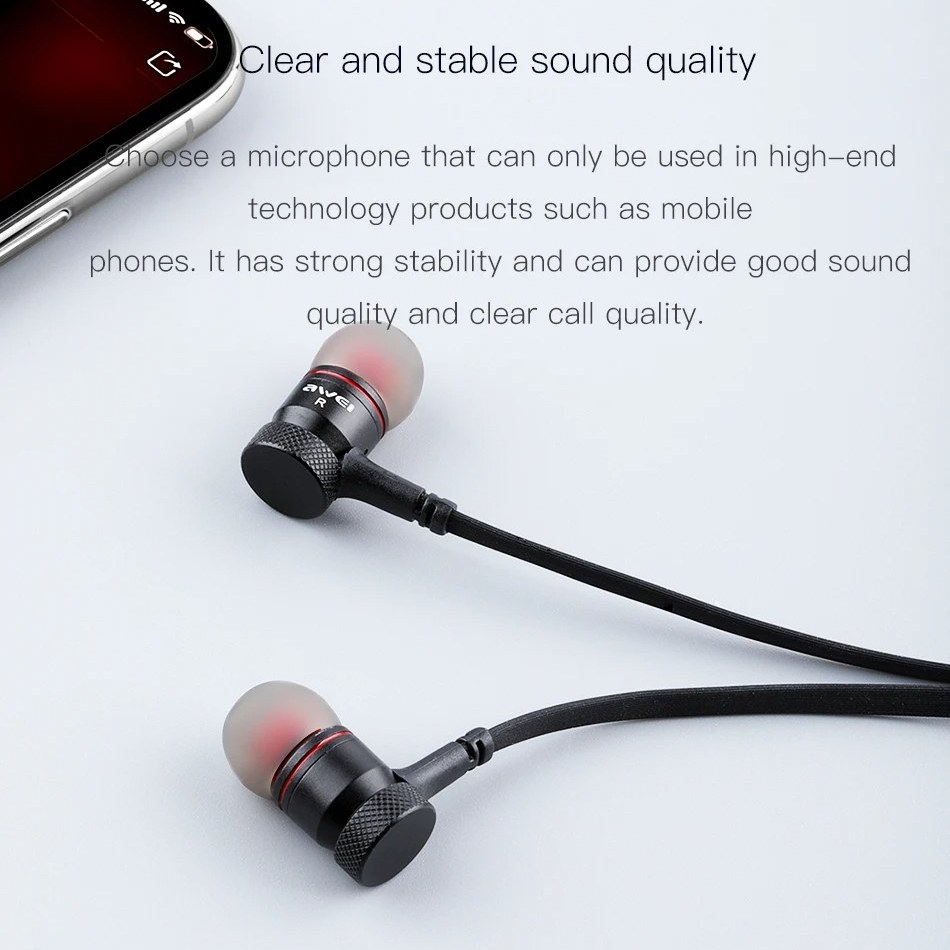 Picture of AWEI G10BL Bluetooth Wireless Sports Neckband Earphone