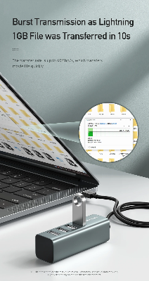 Picture of Awei CL-122T Type-C Extender USB HUB 2.0 Docking Station 4 Ports