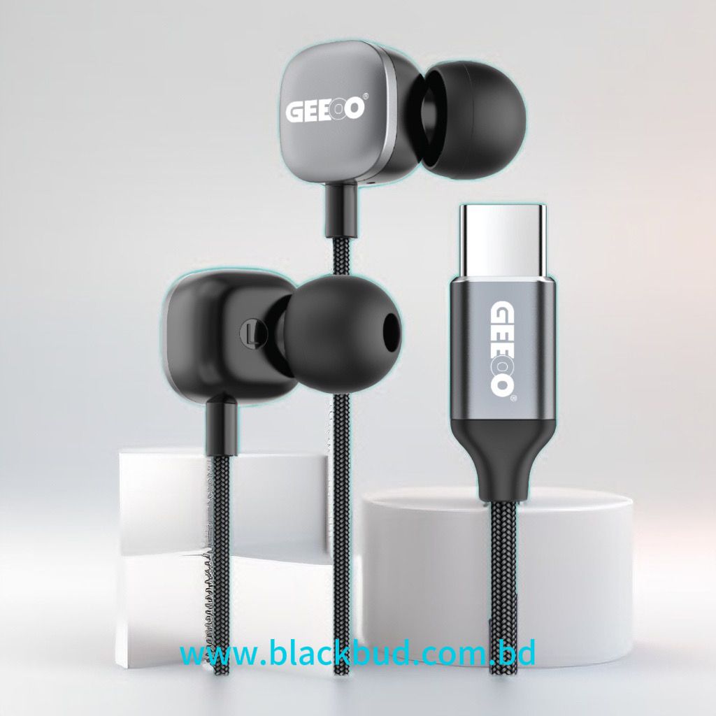 Picture of Geeoo TC600 Type C Earphone Supported iPhone 16 and all Type-C Enabled devices