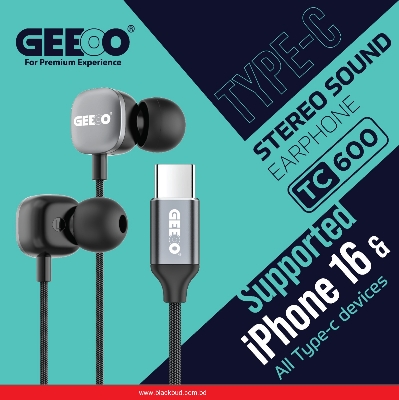 Picture of Geeoo TC600 Type C Earphone Supported iPhone 16 and all Type-C Enabled devices