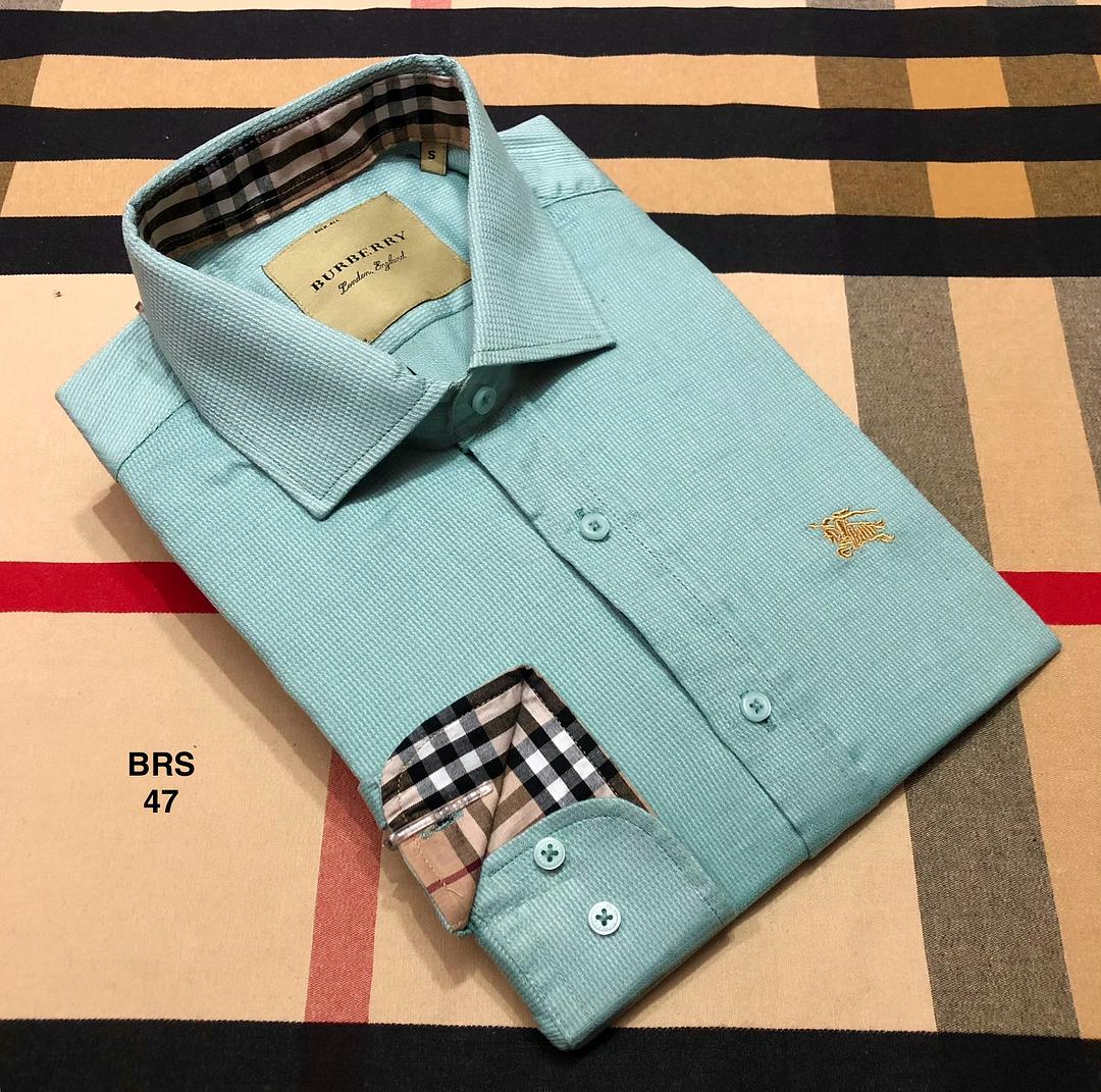 Picture of Burberry Fancy Cotton Shirt 47 Paste