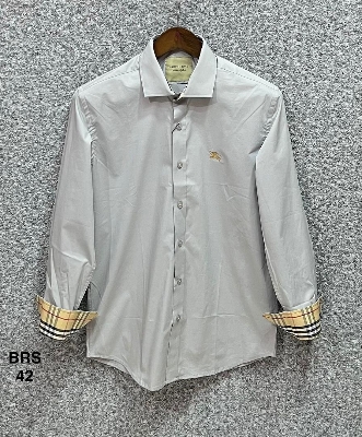 Picture of Burberry Stretch Formal Collar Shirt 42 Light Ash