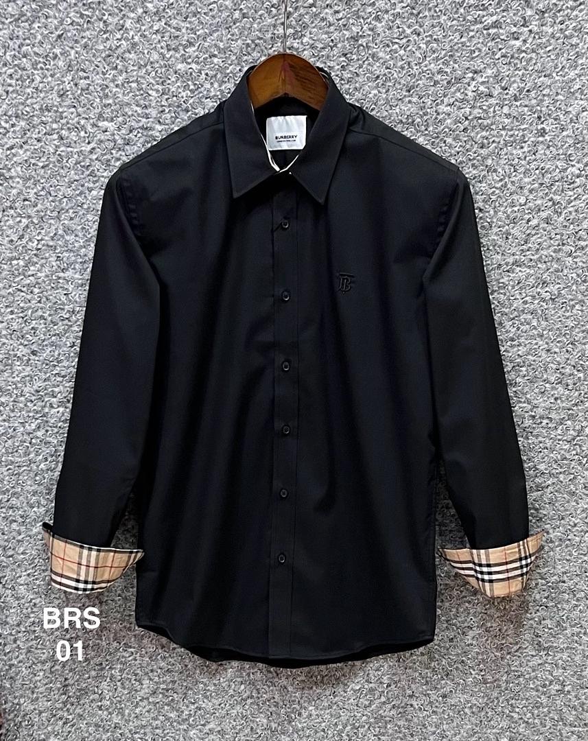 Picture of Burberry BT Solid Shirt 01 Black