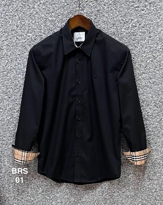 Picture of Burberry BT Solid Shirt 01 Black