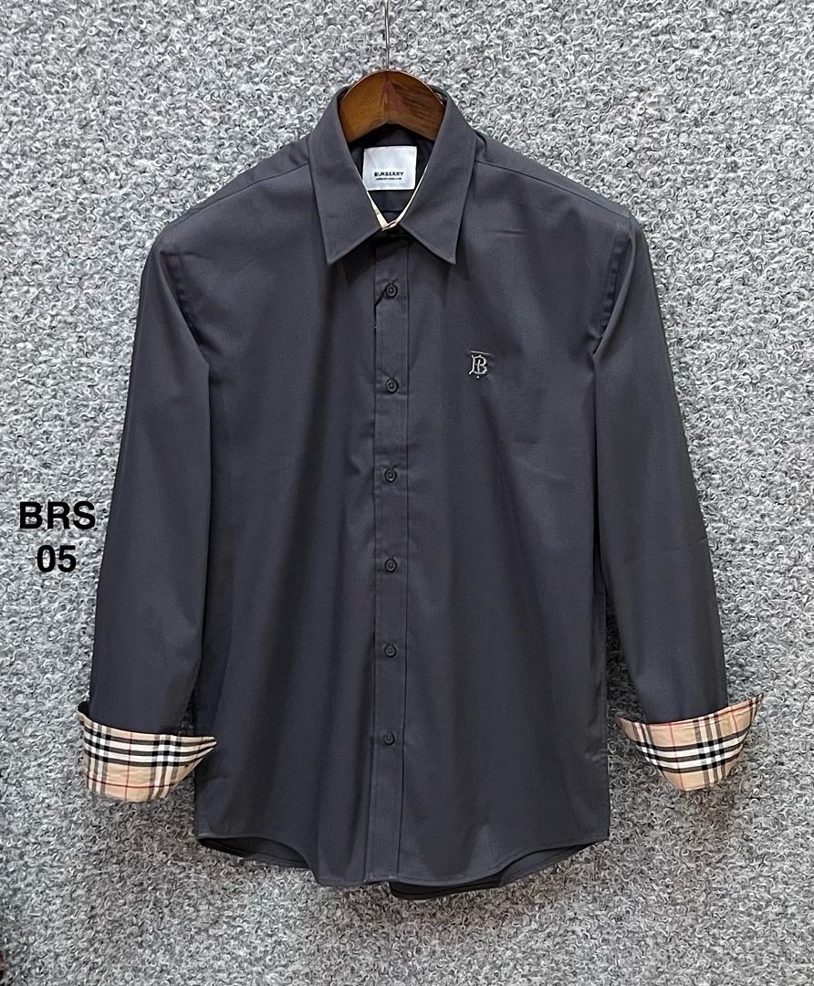Picture of Burberry BT Solid Shirt 05 Charcoal