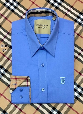 Picture of Burberry BT Solid Shirt 64 Sky