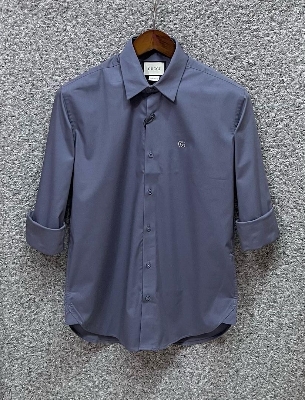 Picture of Gucci Solid Shirt Ash