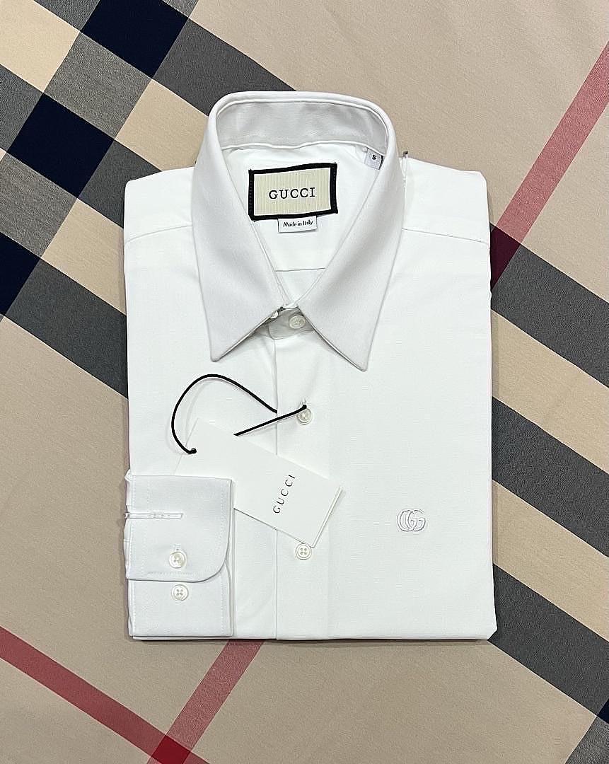 Picture of Gucci Solid Shirt White