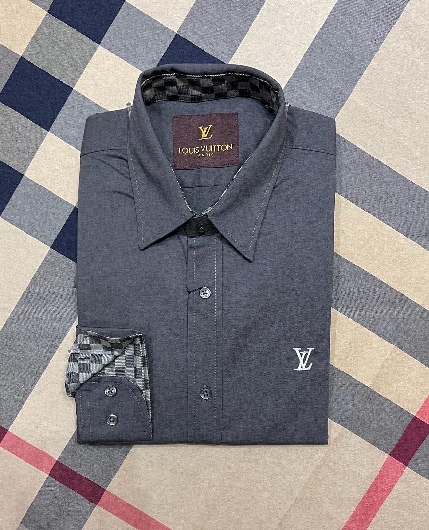 Picture of LV Solid Shirt Charcoal