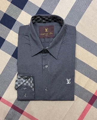 Picture of LV Solid Shirt Charcoal