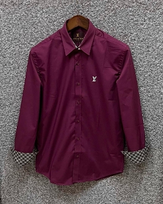 Picture of LV Solid Shirt Maroon