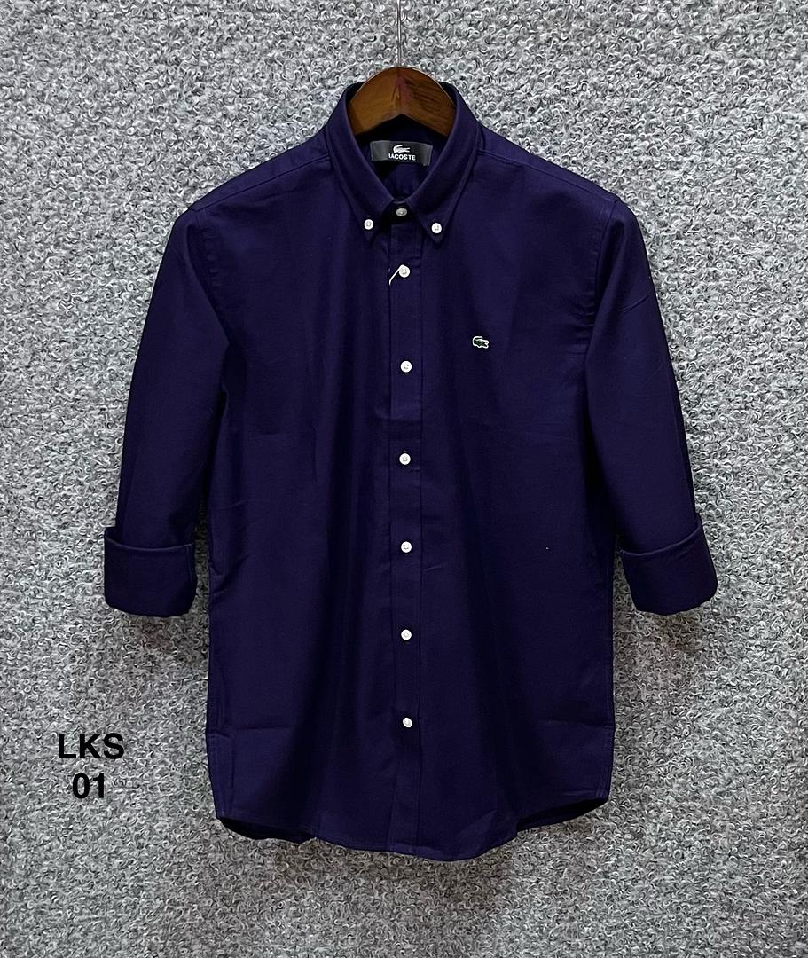 Picture of Lacoste Solid Shirt 01 Deep Purple